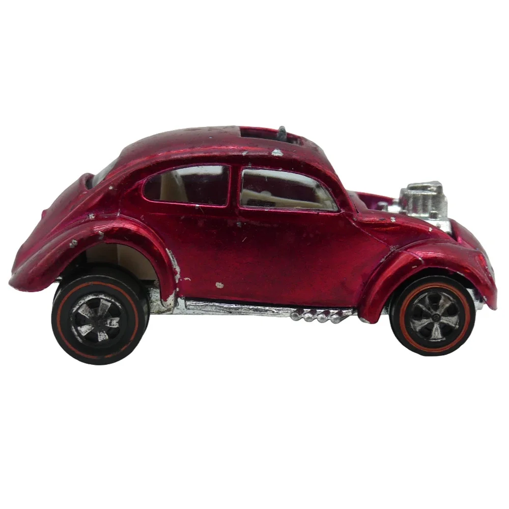 Vintage 1968 Mattel Hot Redline Wheels Custom Volkswagen Bug Diecast Car